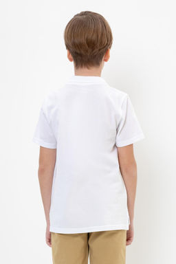 К 302108-1/белый джемпер-поло дет - Crockid фото 5