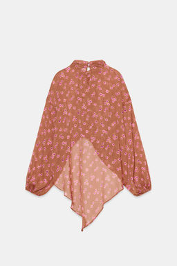 PRINTED SHIRT WITH BOW - Zara фото 11