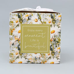 Складная коробка Ромашки, 18 х 18 х 18 см - Дарите счастье фото 3