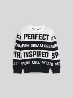 ACOOLA / Джемпер детский для девочек Alketa черно-белый  фото 2