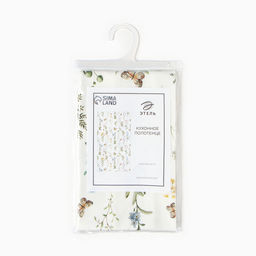 Полотенце Этель Цветы 40х73 см, 100% хл, саржа 190 г/м2  фото 6