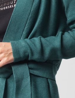 VILATTE / Кардиган из пряжи с шерстью мериноса  фото 2