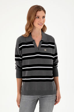 Женский свитер антрацитового цвета Неожиданная скидка в корзине - U.s. polo assn фото 3