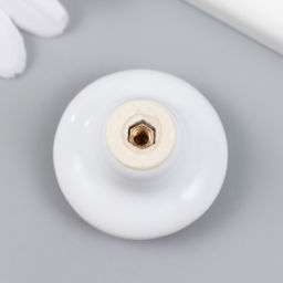 Ручка для шкатулки керамика, металл Бабочка, 3.8?3.8?2.8 см