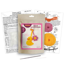 Набор для вязания Miadolla AMG-MN-0152 Уточка и цветок  фото 3