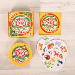 Лас Играс. 2579447 Игра на реакцию и внимание "Дуббль Животные"