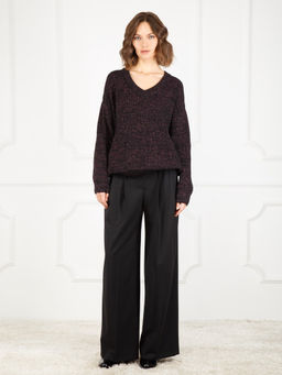 Джемпер женский ZZ-07007 black/fuchsia