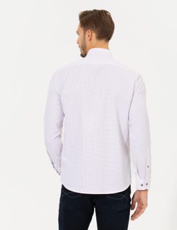 Bordo Slim Fit Uzun Kollu G_mlek - Pierre cardin фото 5