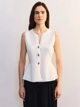 Приталенный жилет с баской ZR2605023308-2 / Zarina