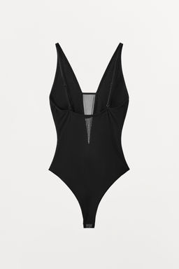 COMBINED TULLE BODYSUIT WITH STRAPS - Zara фото 5