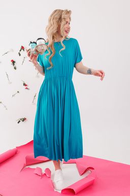 Платье NIKVA н353-1 бирюза