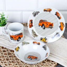 Набор посуды 3 предмета / C336N# /уп 6/12/ Машина - Галеонтрейд фото 2