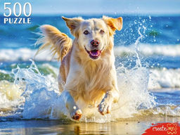 Пазлы 500 "Щенок на море"