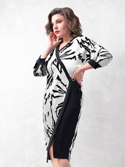 Платье Avanti 1618 серый/черный - Mira fashion фото 279
