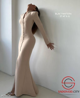 Платье женское однотонное