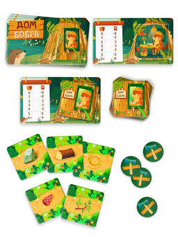 Настольная игра «Дом бобра», развивающая, 5+, 108 карт