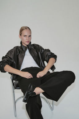 Pantal?n sastre ancho Wrinkle-resistant