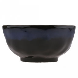 "Тихий океан" Салатник керамический 1,16л, д17,7см, h8,6см, асимметричная форма, синий (Китай)