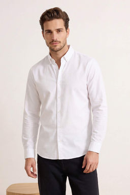 Lacivert Regular Erkek Gomlek TMNSS26GO00008 - Trendyolmilla фото 15