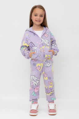 Crockid _ КР 400792/пастельно-лиловый,позитив к541 брюки для дев