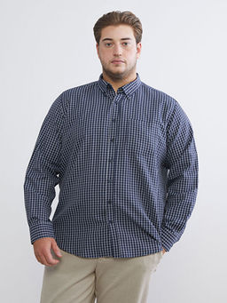 Regular Fit Uzun Kollu Ekose Gabardin Erkek G?mlek