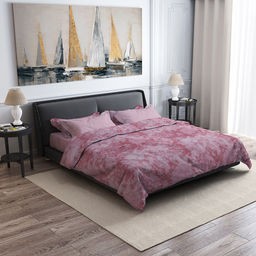 Постельное белье, комплект Евро Макси "Есения"/"Нежный цикламеновый" 6 предметов: пододеяльник 215х240см, евро-простыня 220х240см, 2 наволочки 70х70см, 2 наволочки 50х70см - "французский кант", сатин 108г/м2, хлопок 100%, подарочная коробка 50х36,5х7