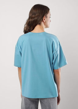 CLE Футболка жен. 256711кд_п голубой - Clever wear фото 4