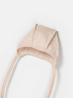 Чепчик Нюд из ажурного хлопка 0+ - Bungly фото 4