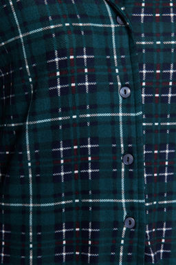 Trendyolmilla K?rm?z? Ekoseli Yumusak Hissiyatl? F?rcal? Kumas Uyku Bantl? Orme Pijama Tak?m? THMAW24PT00100 фото 19