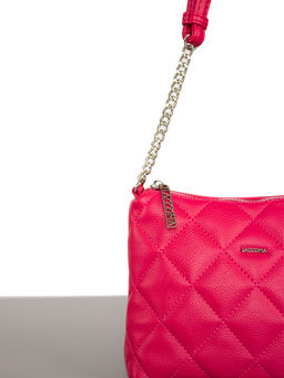 LACCOMA сумка Амелия-24-L815-маджента эко кожа хлопок  фото 3