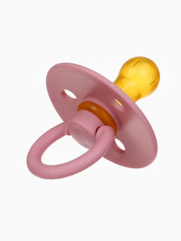 Соска-пустышка, от 0 мес., латекс, классическая, в контейнере, пыльно-розовая, M&B