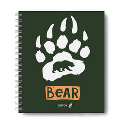 "Светоч" ТЕТ96-002 Тетрадь общая с запечатан. пластик. обложкой, 500 мкм., A5 96 л. на гребне 65 г/кв.м , белизна 100 % 4 шт. клетка 000814 Дай лапу!