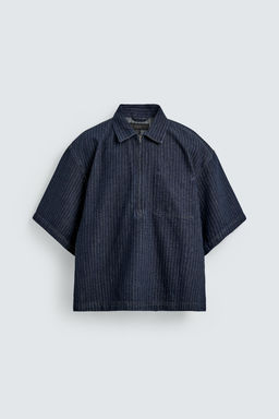 POLO DENIM RAYAS / Azul - Zara фото 6