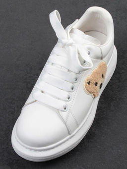 03-X668-1D WHITE Кроссовки женские (натуральная кожа)