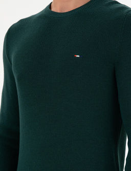 Erkek Slim Fit Bisiklet Yaka Koyu Ye_il Basic Kazak - U.s. polo assn фото 7