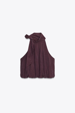 BOW DETAIL PUFF TOP - Zara фото 5