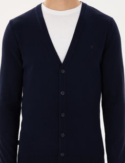 Lacivert Slim Fit Basic D__meli Triko H_rka - Pierre cardin фото 6