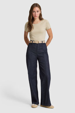 Kad_n A__k Haki Bisiklet Yaka Basic Ti__rt - U.s. polo assn фото 4