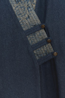 JACQUARD DENIM-EFFECT KIMONO - Zara фото 11