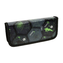 Пенал школьный, 1 секция, 9×19.5×2.5 см «Футбол»