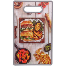 Цена за 2 шт. Доска разделочная пластиковая 37*23см "Бургер"