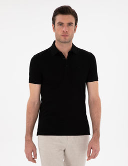 Black Slim Fit Basic T -For