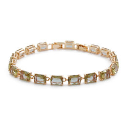 Султанит, браслет Джуди, покрытие под золото, длина 17.5см