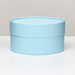 Подарочная коробка Морской аквамарин голубой, завальцованная без окна, 21х11 см