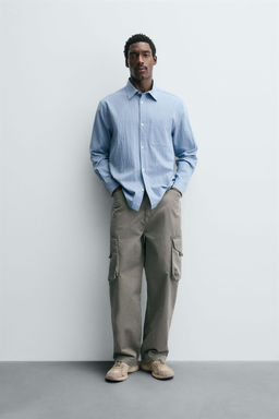 TEXTURED SHIRT WITH POCKET