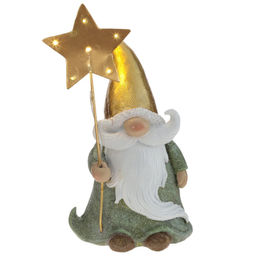 Фигурка декоративная "Дед Мороз" (2xLR44), L11 W7 H21 см, 2в.