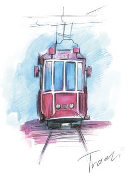 ФРЕЯ RPSA-0005 Акварельные зарисовки. Маяк и трамвай Скетч для раскраш. акварельными карандашами 29.7 х 21 см 2 л. .