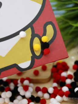 Картина из помпонов на подрамнике Draw Me! Cheerful fox, (20 х 20 см)