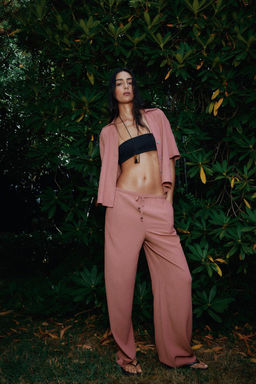 CREASED-EFFECT SHORT SLEEVE SHIRT - Zara фото 8