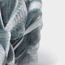 Мочалка для тела Доляна «Градиент», 40 г, серая